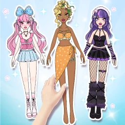 Biểu tượng Magic Paper Dolls Dress Up DIY